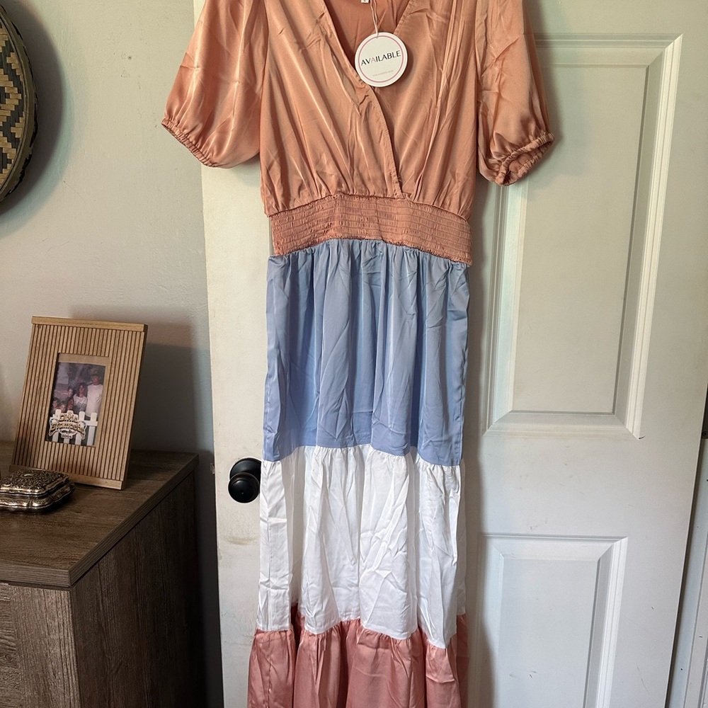 Colorblock Maxi Dress